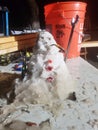 Toolman Snowman Royalty Free Stock Photo