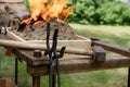 Tools of the blacksmith.