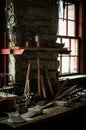Tools in the Blacksmith Shop Royalty Free Stock Photo