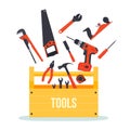 Tools box with instruments