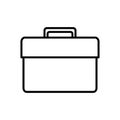 Tools box line style icon vector design