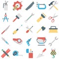 Tools Color Vector Icons set every single icon can easily modify or edit Royalty Free Stock Photo