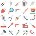 Tools Color Vector Icons set every single icon can easily modify or edit Royalty Free Stock Photo