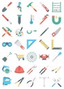 Tools Color Vector Icons set every single icon can easily modify or edit Royalty Free Stock Photo