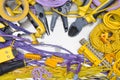 Tools and component for electrical installation Royalty Free Stock Photo