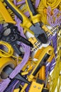 Tools and component for electrical installation Royalty Free Stock Photo