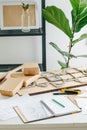 Tools for designing and making cardboard boxes in a private workshop