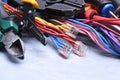 Tools for electrician and electrical cables
