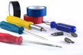 Tools for the electrician Royalty Free Stock Photo
