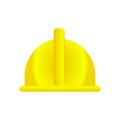 Yellow Protective Helmet. Builder\'s helmet. eps10