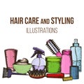 Tools and hair care products