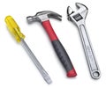 Tools Hammer Wrench Screwdriver