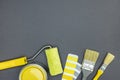 Tools for house improvement works. top view Royalty Free Stock Photo