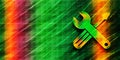 Tools icon abstract premium green banner background colorful pattern bright texture