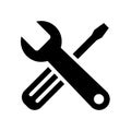 Tools icon flat vector illustration design Royalty Free Stock Photo