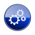 Tools icon glossy blue.