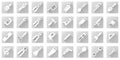 Tools icon set Royalty Free Stock Photo