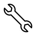 Tools thin line vector  icon Royalty Free Stock Photo