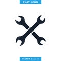 Tools Icon Vector Logo Design Template. Wrench Icon Royalty Free Stock Photo