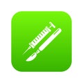 Tools injection icon green