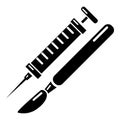 Tools injection icon, simple style.