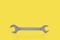 Tools isolated against a yellow background Royalty Free Stock Photo