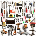 Tools Isolated on a White Background Royalty Free Stock Photo