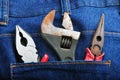 Tools in Jeans Back Pocket 4