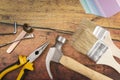 Tools and Needed Things for Home Improvement Royalty Free Stock Photo