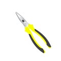 Needle nose pliers icon vector building tool on white background.