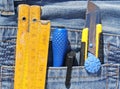 Tools in pocket Royalty Free Stock Photo