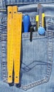 Tools pocket Royalty Free Stock Photo