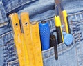 Tools in pocket Royalty Free Stock Photo