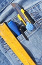Tools in pocket Royalty Free Stock Photo