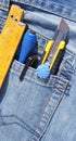 Tools in pocket Royalty Free Stock Photo