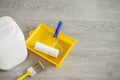 Tools for priming plastered surfaces Royalty Free Stock Photo