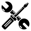Tools repair icon, simple style. Royalty Free Stock Photo
