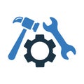 Tools, settings icon. Simple editable vector illustration