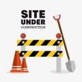 tools site under construction design Royalty Free Stock Photo