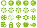 Tools and Smile Gears Icons Royalty Free Stock Photo