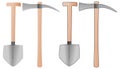 Tools - spade and hoe