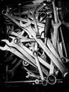 tools spaner megal all type Royalty Free Stock Photo