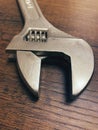 Work tools, adjustable hand wrench, Royalty Free Stock Photo