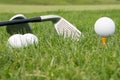 Tools of sport of golf Royalty Free Stock Photo