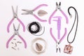 Tools and supplies for making jewelry