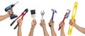 Tools Tool Hand Construction Business Royalty Free Stock Photo