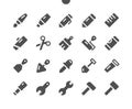 Tools UI Pixel Perfect Well-crafted Vector Royalty Free Stock Photo