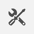 Tools vector icon. Isolated construction tools icon vector design Royalty Free Stock Photo