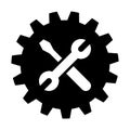 Tools vector icon. settings illustration sign. repair symbol or logo.