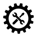 Tools vector icon. settings illustration sign. repair symbol or logo.